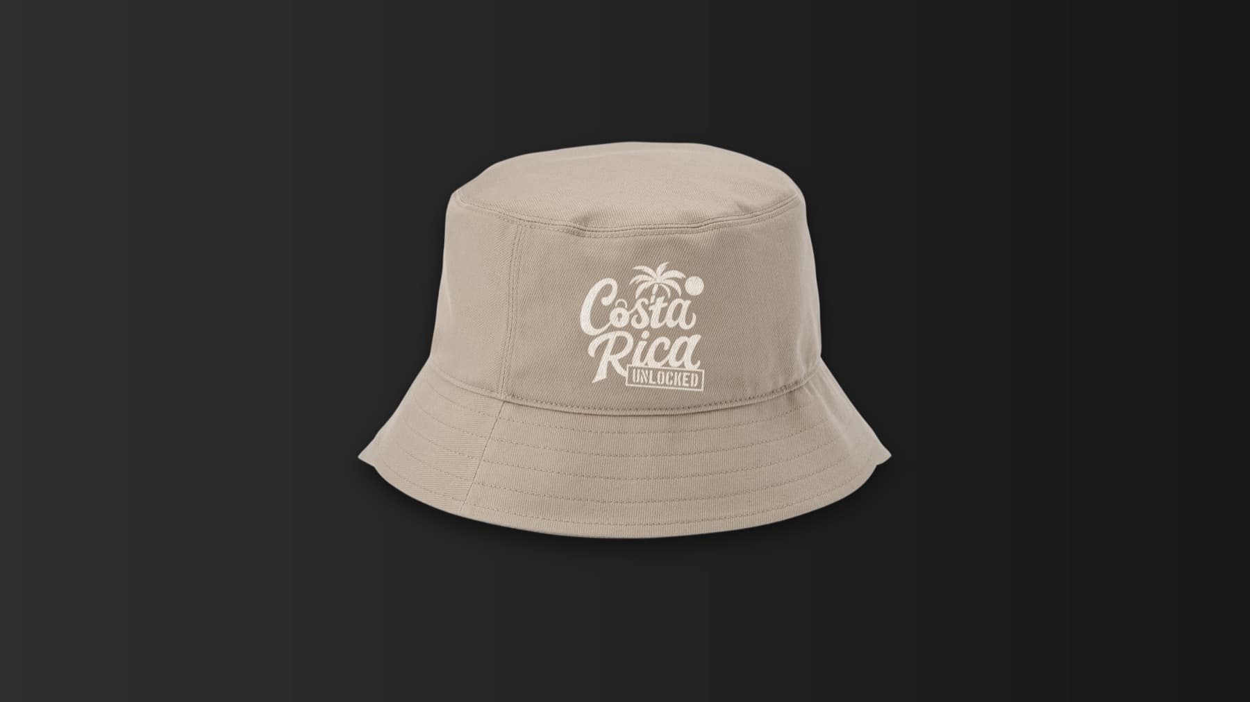 Bucket hat con la marca